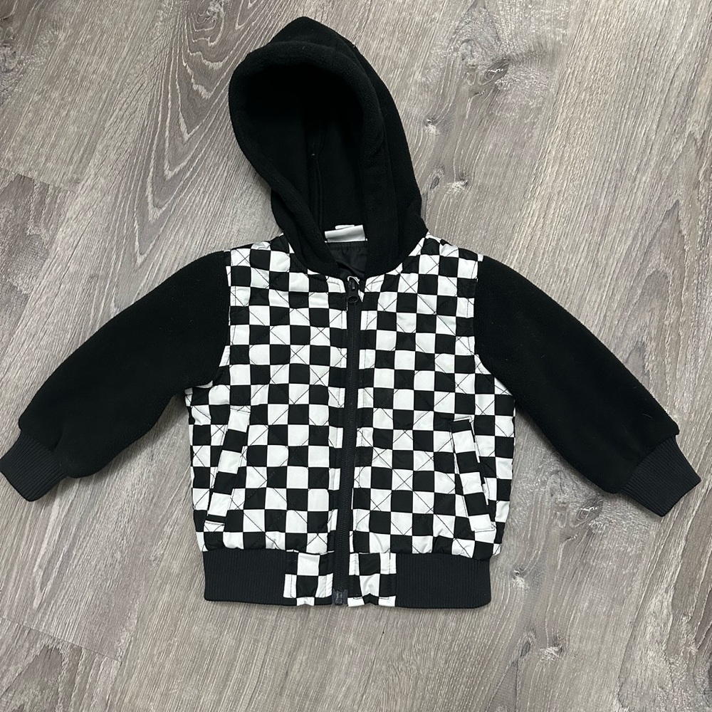 Kids George Hats Checkered Zip-Up Jacket
